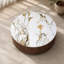 Table basse Rustic-Chic, plateau de table en pierre frittée et deux tiroirs de rangement intégrés, table basse de style moderne pour la décoration du salon-681542135
