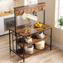 Milburn Kitchen Cart 17 Stories Base Finish: Brown