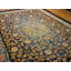 Tapis art antique chinois à motif floral bleu sur bleu