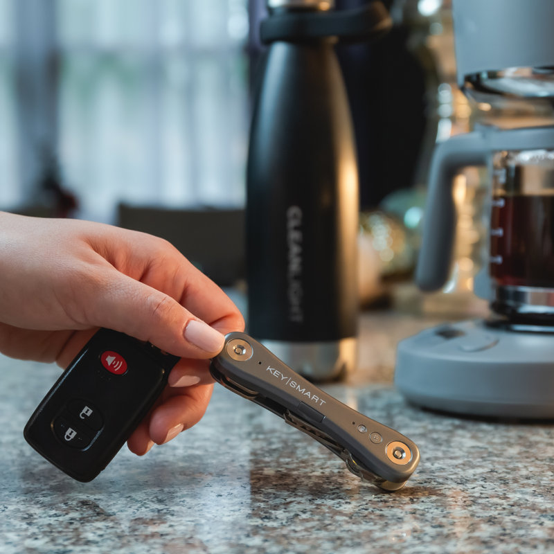 KeySmart 0.78'' W Key Chain, Slate