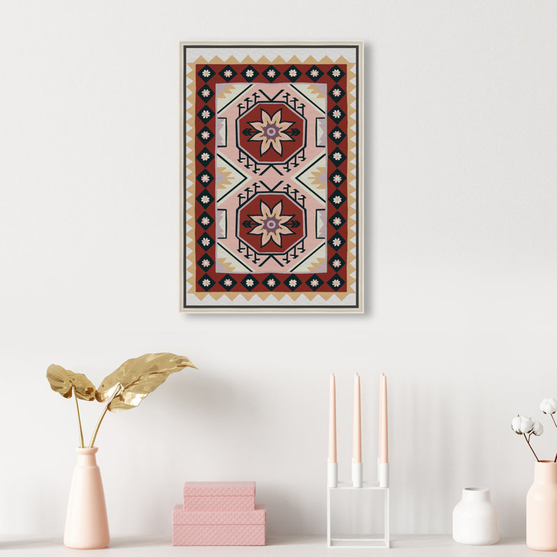 Daylight Damask Print by Oliver Gal, 31"H x 21"W, Silver Floater Frame