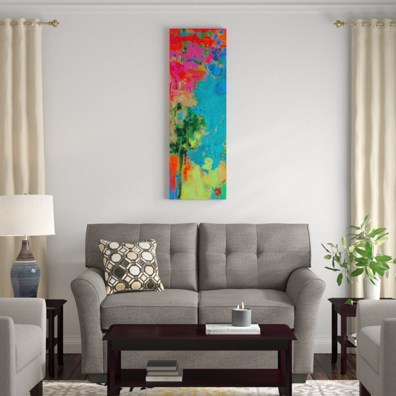 «The Peacock», impression sur toile, H 36 po x l 12 po x P 1,5 po, Toile tendue