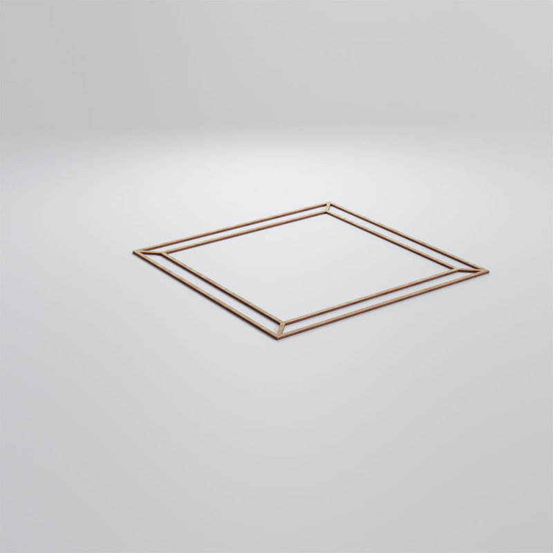 Panneaux muraux décoratifs en bois Fairplay, Chêne rouge, H 23,375 po x l 23,375 po x P 0,25 po