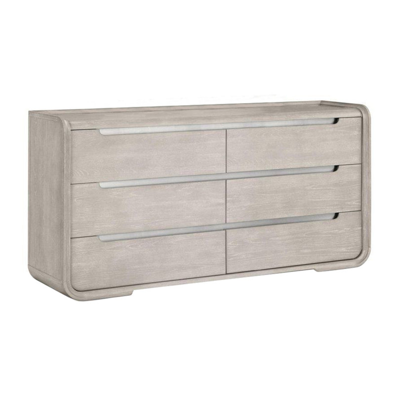 Commode, gris clair, Gris