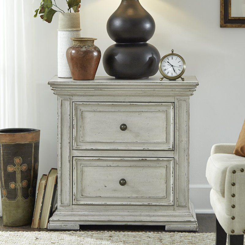 Temple Cloud Panel Bed, Dresser & Mirror, Chest, Nightstand Bedroom Set, King, Gray
