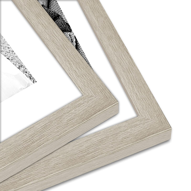 Set Of 7 Picture Frames With Shatter-Resistant Glass - Gallery Wall Frame Set With One 11X14 Frame, Two 8X10 Frames, And Four 5X7 Frames - Signature Collection - Driftwood