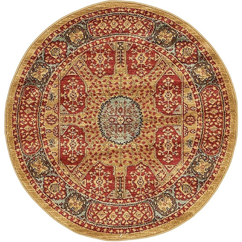 Palazzo Oriental Indoor Rug, Round 3'3"