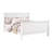 3pc King Bedroom Set, White, 2 Nightstands