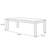 Modern Nut-Brown Rectangular Solid Wood Dining Table-223132011