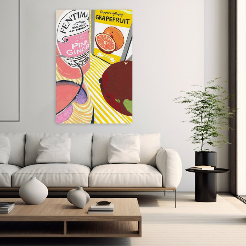 Art contemporain contemporain, H 60 po x l 40 po