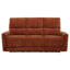 Navarro Chenille Upholstered Reclining Sofa Burnt Orange-1193518260