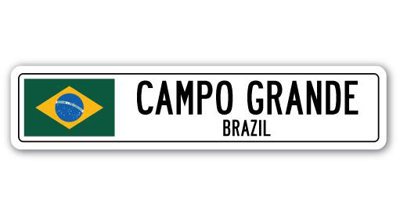 Panneau de signalisation en aluminium Bovey Campo Grande, Brésil