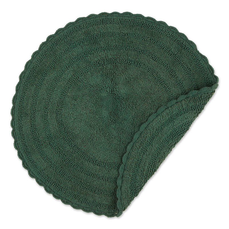Hoang Cotton Bath Mat, Dark Green