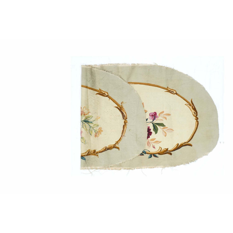 One-of-a-Kind 2'6'' X 5' Oval Wool Area Rug in Beige