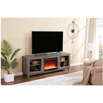 Console 70 po avec foyer et chauffage Summit