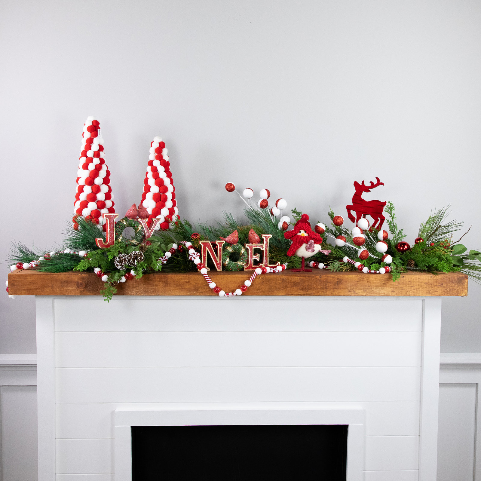 6' Red Bead Novelty Garland