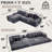 Oversize Cloud Sectional Couch (Left Facing Sofa)-1719534654-1719534644