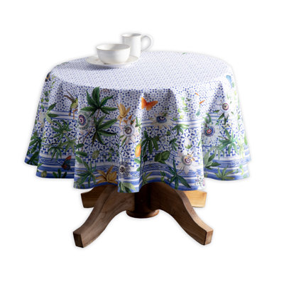 Maison d'Hermine Passiflora 100% Cotton Tablecloth - 63" Round