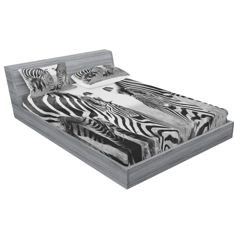 Microfiber Sheet Set, Queen Sheet Set + Fitted Sheet + 2 Pillowcases