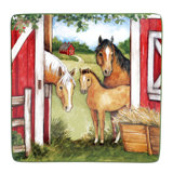 Certified International Clover Farm Square Platter 12.5"