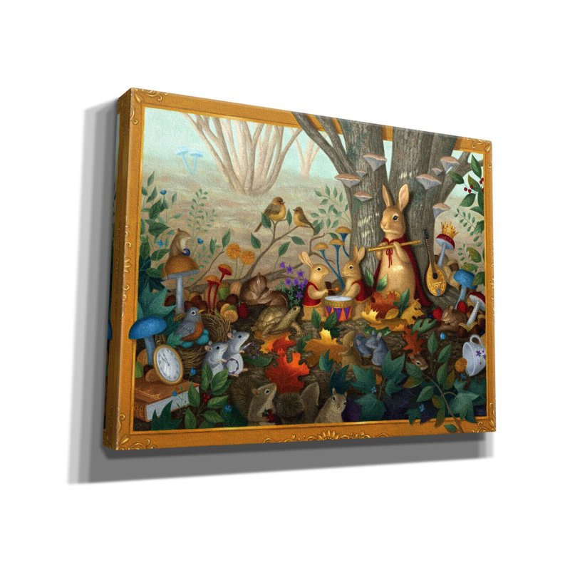 Art mural sur toile, "Sa majesté dans l'après-midi" par Gina Matarazzo, H 26 po x l 34 po x P 1,5 po