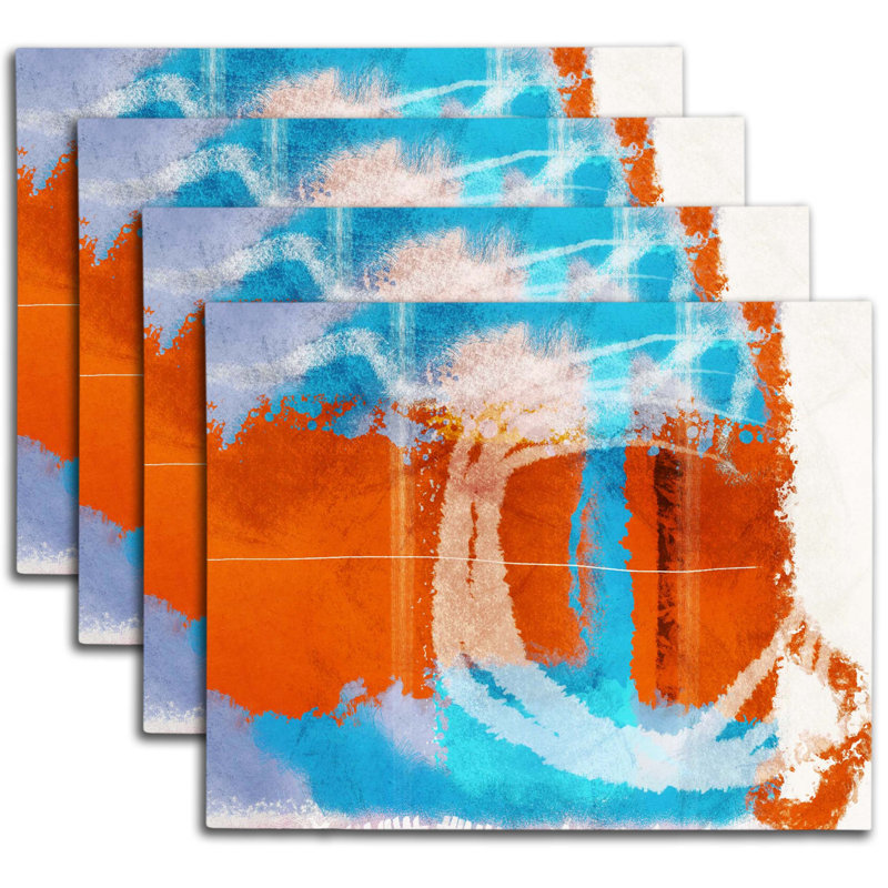 Napperon abstrait en polyester