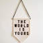 Toile suspendue «Let The Work Speak»