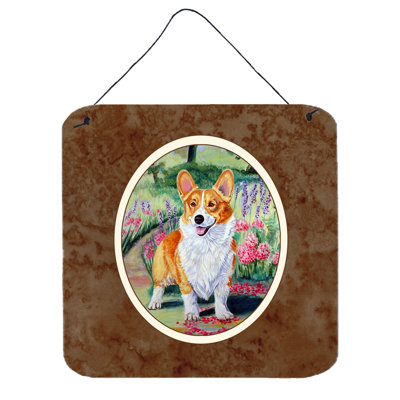 Décoration murale corgi printemps pembroke
