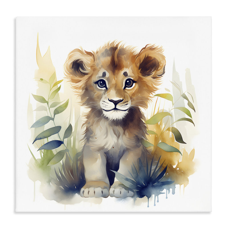 Toile de lion Crafty Critter, design par Steve Hunziker, H 24 po x l 24 po