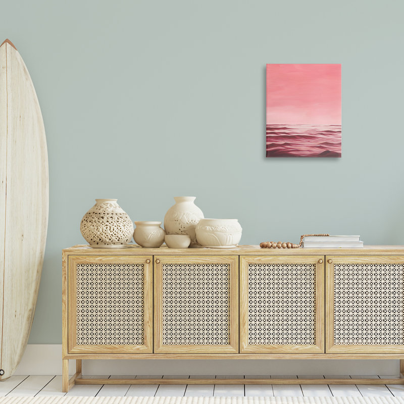 «Pink Ocean Ripples» par Grace Popp, H 20 po x l 16 po
