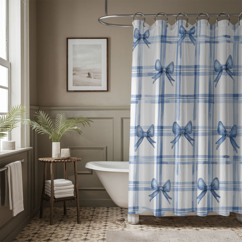 Rideau de douche Bow Fancy - Premium, H 74 po x l 71 po