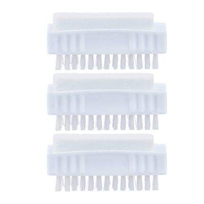 Superio brosse à ongles avec pierre de pierre ponce brosse de douche latérale pour la salle de bain exfoliante pour les pieds secs et les poils raides, la brosse élimine les callosités sur les talons de la peau, la peau lisse, (3)