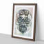 Sugar Skull in Abstract - Framed Print-55727414-55727404