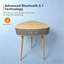 Table de chevet moderne triangulaire avec haut-parleur Bluetooth, charge sans fil (ensemble de 2)