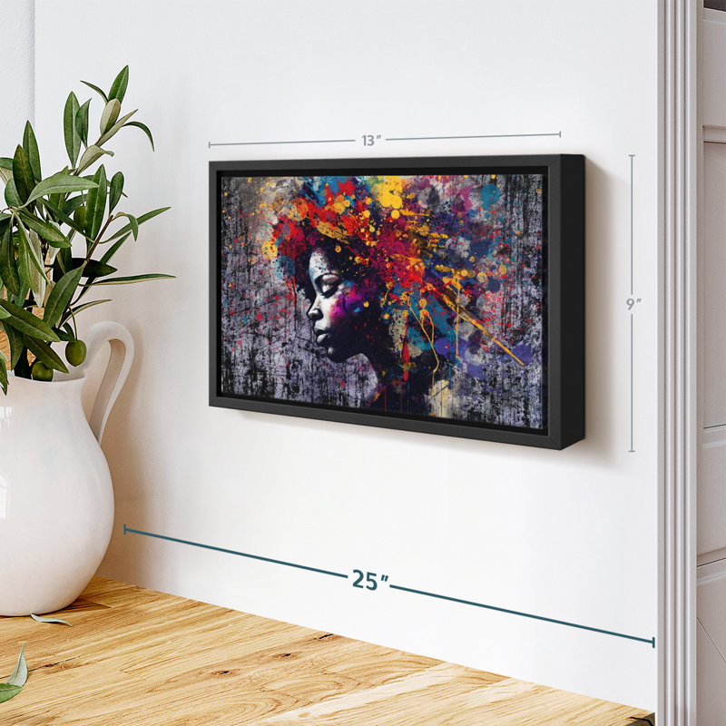 People "Afro Abstract", H 13 po x l 9 po