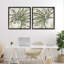 Ensemble de 2 cadres flottants Organic Palm Palette, design par June Erica Vess-828945061-828945059