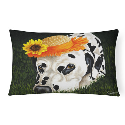  My Sun Spot Dalmatian Fabric Indoor/Outdoor Throw Pillow