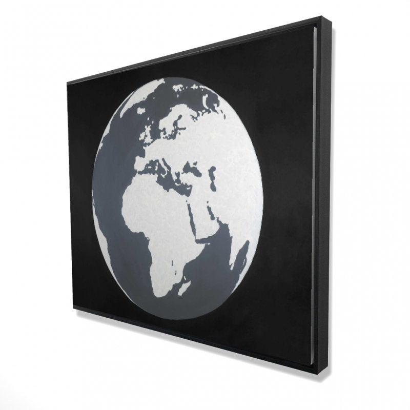 Earth Print On Canvas