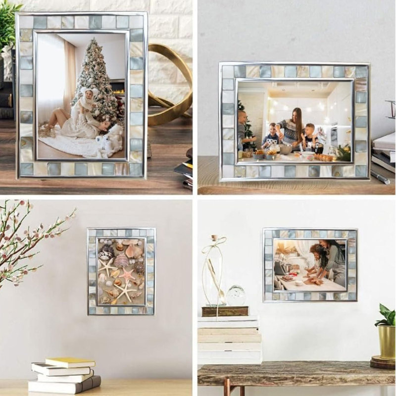 Cadre photo 8 x 10 po gris