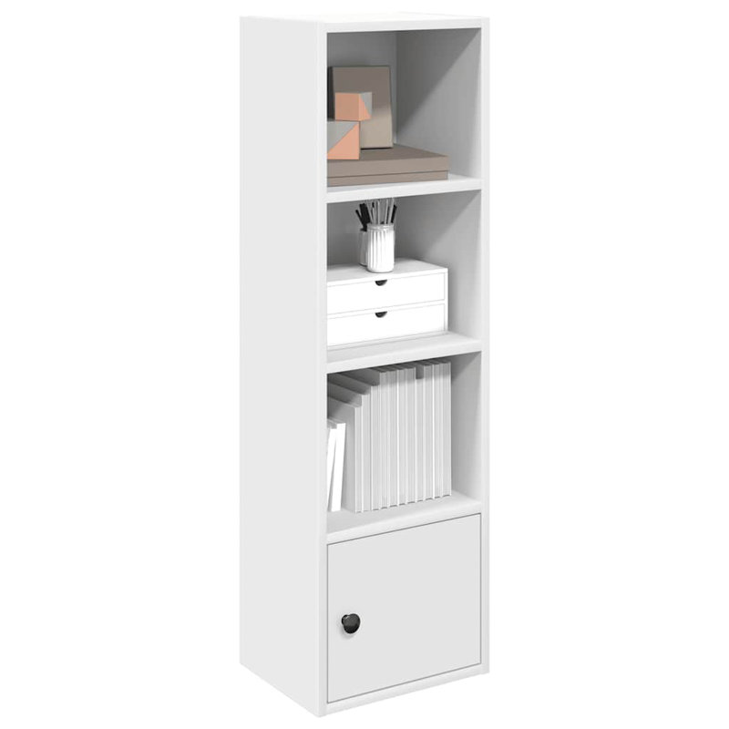 Conary 31cm W Bookcase, (4 Shelves) 102cmH x 31cmW x 24cmD, White