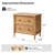Lucious Transitional 26''W 2-Drawer Spindle End Table with Charging Station and Simple Assembly Set of 2-1724493057