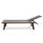 WATERLOO CHAISE LOUNGE WITH ATTACHED WOOD SIDE TABLE, 1PC