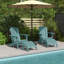 Repose-pieds pliable en plastique PEHD Adirondack-891781476