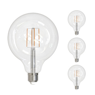 8.5 Watt Dimmable G40 Light Bulb With Clear Glass Finish And Medium (E26) Base