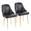 Chaise d'appoint rembourrée en velours Stanca-79064784-79064785