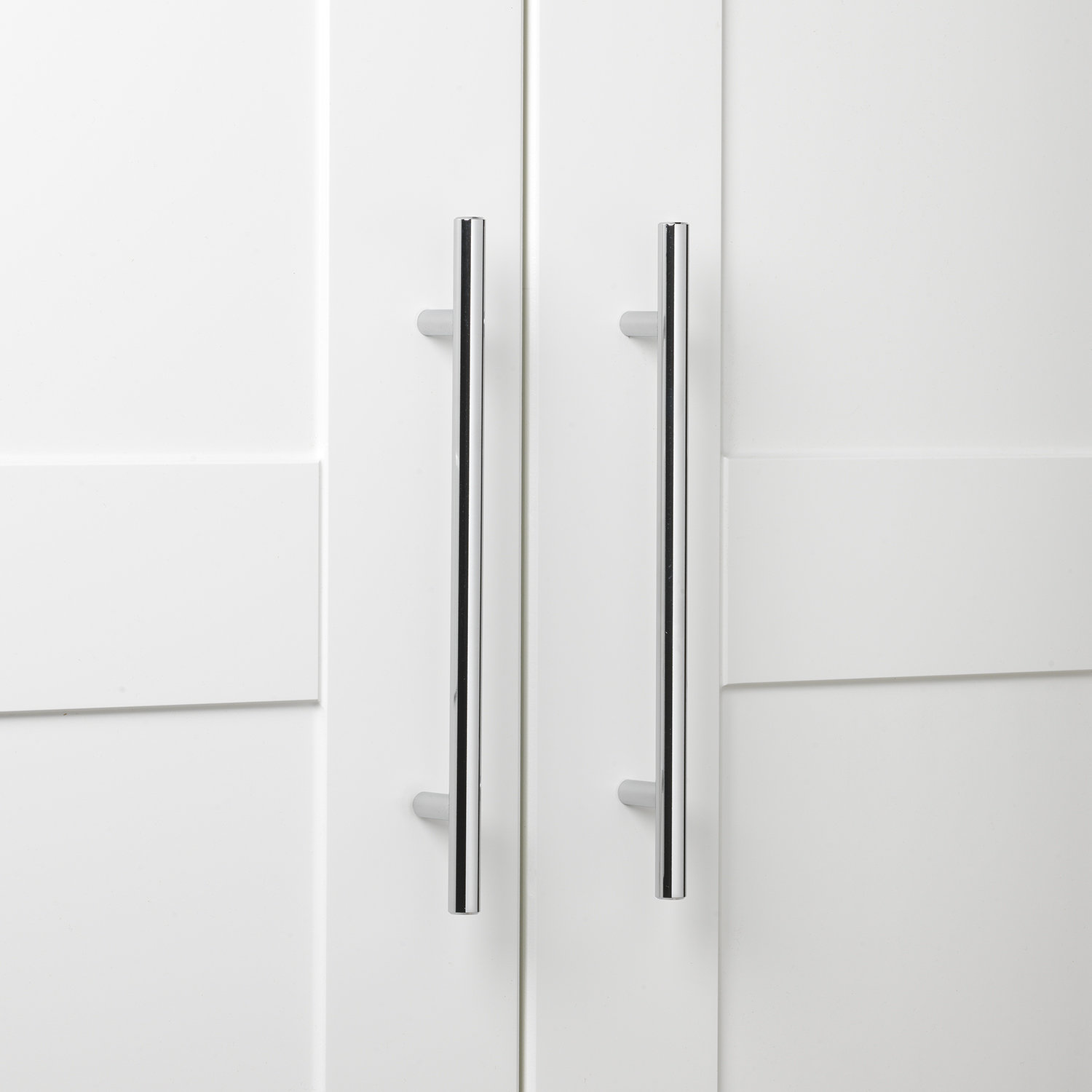 Roman Modern Bar Cabinet Pull, Polished Chrome, 7"