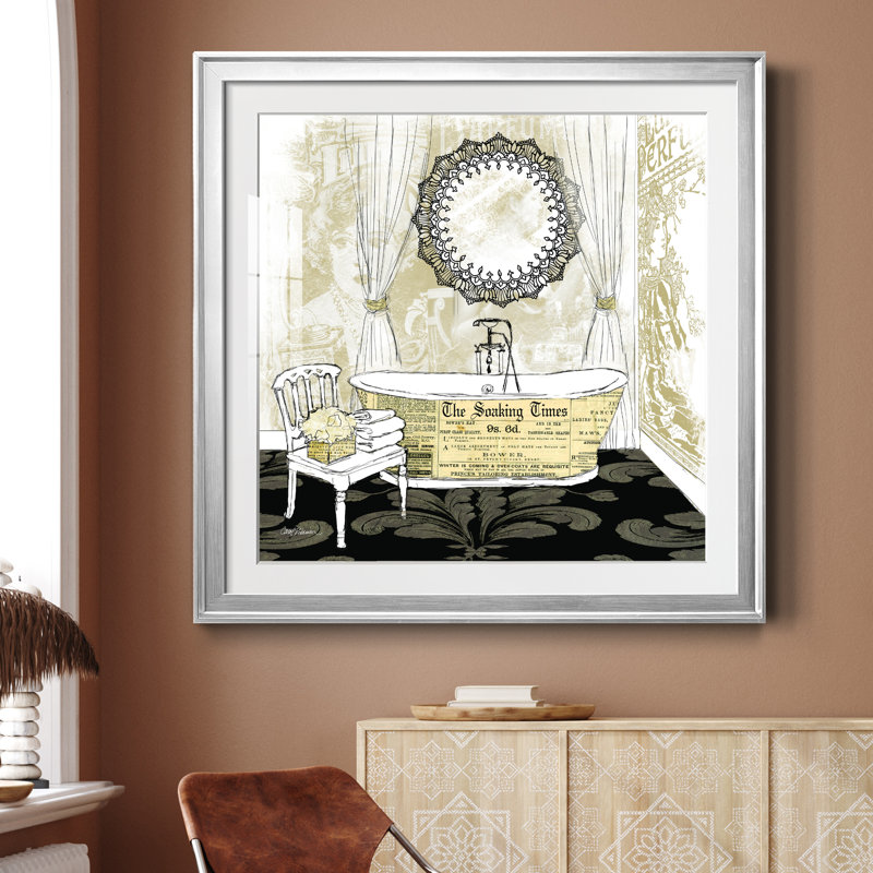 So Soho Times - Impression sur cadre photo, H 26,5 po x l 26,5 po x P 1,5 po, Toile avec cadre argenté