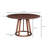 Round Dining Table with Solid Walnut Construction