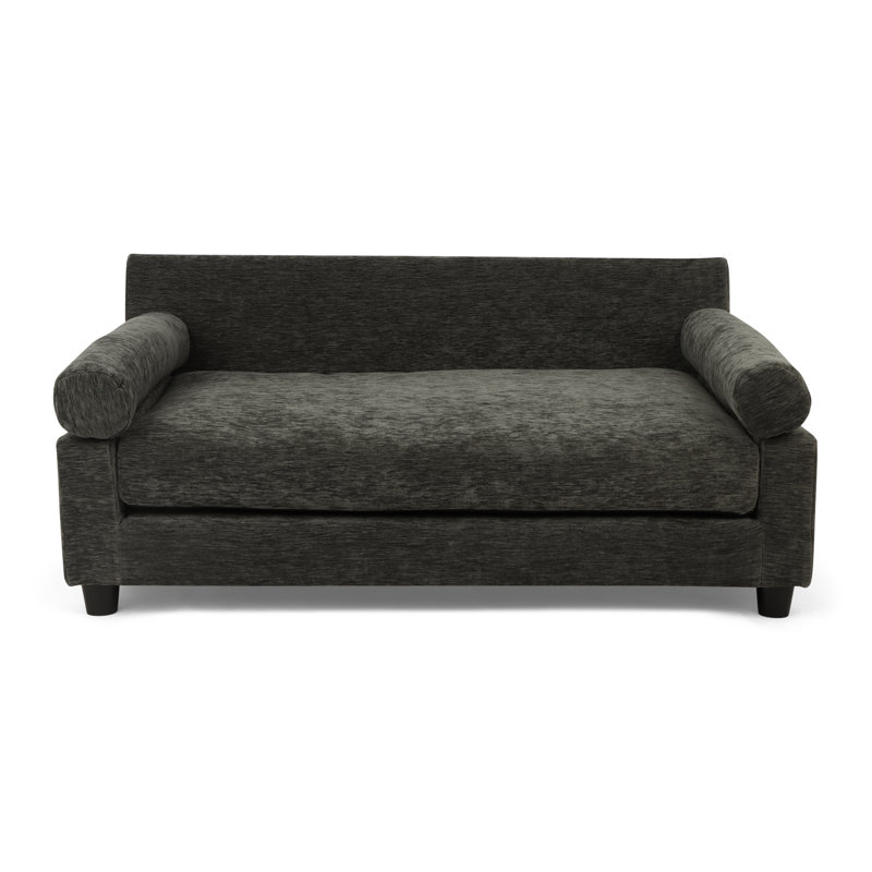 Canapé-lit orthopédique pour chien , Gris foncé, Grand l 40 po x P 26 po x H 16 po