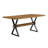 X-Shaped Legs Dining Table (Brown)-788603230